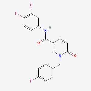 N-(3,4-difluorophenyl)-1-(4-fluorobenzyl)-6-oxo-1,6-dihydropyridine-3-carboxamide