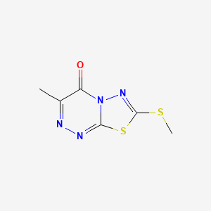 4H-[1,3,4]Thiadiazolo[2,3-c][1,2,4]triazin-4-one, 3-methyl-7-(methylthio)-