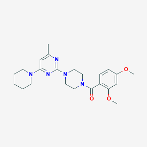 2-[4-(2,4-Dimethoxybenzoyl)piperazin-1-YL]-4-methyl-6-(piperidin-1-YL)pyrimidine