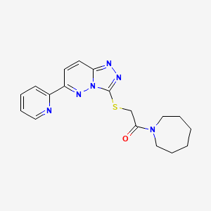 1-(Azepan-1-yl)-2-((6-(pyridin-2-yl)-[1,2,4]triazolo[4,3-b]pyridazin-3-yl)thio)ethanone