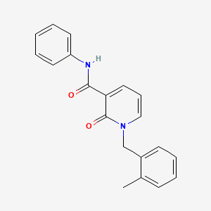 1-(2-methylbenzyl)-2-oxo-N-phenyl-1,2-dihydropyridine-3-carboxamide