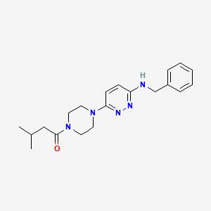 1-{4-[6-(Benzylamino)pyridazin-3-YL]piperazin-1-YL}-3-methylbutan-1-one