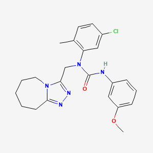 1-(5-chloro-2-methylphenyl)-3-(3-methoxyphenyl)-1-(6,7,8,9-tetrahydro-5H-[1,2,4]triazolo[4,3-a]azepin-3-ylmethyl)urea