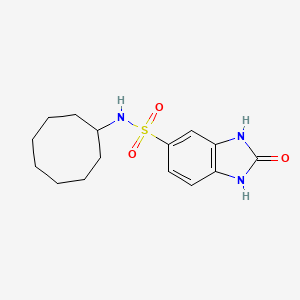 N-cyclooctyl-2-oxo-2,3-dihydro-1H-benzimidazole-5-sulfonamide