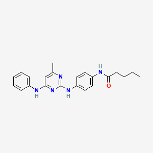 N-(4-{[4-Methyl-6-(phenylamino)pyrimidin-2-YL]amino}phenyl)pentanamide