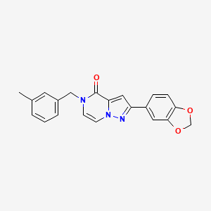 2-(1,3-benzodioxol-5-yl)-5-(3-methylbenzyl)pyrazolo[1,5-a]pyrazin-4(5H)-one