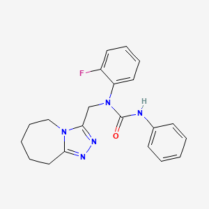 1-(2-fluorophenyl)-3-phenyl-1-(6,7,8,9-tetrahydro-5H-[1,2,4]triazolo[4,3-a]azepin-3-ylmethyl)urea