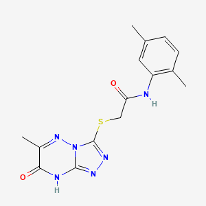 N-(2,5-dimethylphenyl)-2-[(6-methyl-7-oxo-7,8-dihydro[1,2,4]triazolo[4,3-b][1,2,4]triazin-3-yl)sulfanyl]acetamide