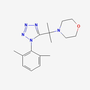 4-{2-[1-(2,6-dimethylphenyl)-1H-tetrazol-5-yl]propan-2-yl}morpholine