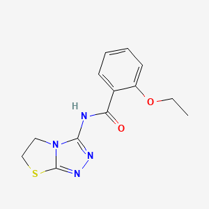 molecular formula C13H14N4O2S B11253752 N-(5,6-dihydrothiazolo[2,3-c][1,2,4]triazol-3-yl)-2-ethoxybenzamide 