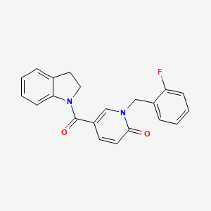 1-(2-fluorobenzyl)-5-(indoline-1-carbonyl)pyridin-2(1H)-one