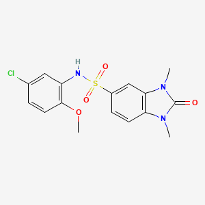 N-(5-chloro-2-methoxyphenyl)-1,3-dimethyl-2-oxo-2,3-dihydro-1H-benzimidazole-5-sulfonamide