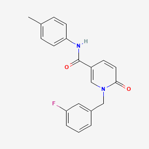 1-(3-fluorobenzyl)-6-oxo-N-(p-tolyl)-1,6-dihydropyridine-3-carboxamide