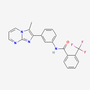 N-(3-{3-Methylimidazo[1,2-A]pyrimidin-2-YL}phenyl)-2-(trifluoromethyl)benzamide