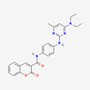 N-(4-((4-(diethylamino)-6-methylpyrimidin-2-yl)amino)phenyl)-2-oxo-2H-chromene-3-carboxamide