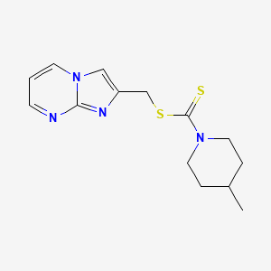 Imidazo[1,2-a]pyrimidin-2-ylmethyl 4-methylpiperidine-1-carbodithioate