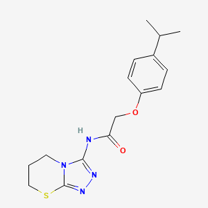 N-(6,7-dihydro-5H-[1,2,4]triazolo[3,4-b][1,3]thiazin-3-yl)-2-(4-isopropylphenoxy)acetamide