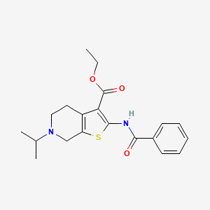 Ethyl 2-benzamido-6-(propan-2-YL)-4H,5H,6H,7H-thieno[2,3-C]pyridine-3-carboxylate