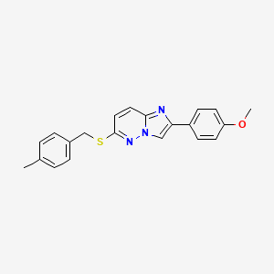 2-(4-Methoxyphenyl)-6-((4-methylbenzyl)thio)imidazo[1,2-b]pyridazine