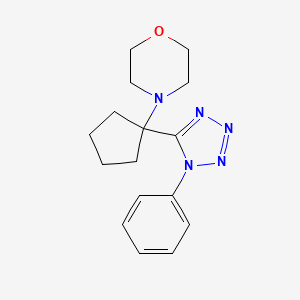 4-[1-(1-phenyl-1H-tetrazol-5-yl)cyclopentyl]morpholine