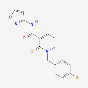 1-(4-bromobenzyl)-N-(isoxazol-3-yl)-2-oxo-1,2-dihydropyridine-3-carboxamide