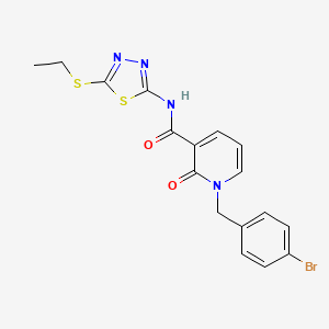 1-(4-bromobenzyl)-N-(5-(ethylthio)-1,3,4-thiadiazol-2-yl)-2-oxo-1,2-dihydropyridine-3-carboxamide