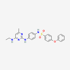 N-(4-((4-(ethylamino)-6-methylpyrimidin-2-yl)amino)phenyl)-4-phenoxybenzenesulfonamide