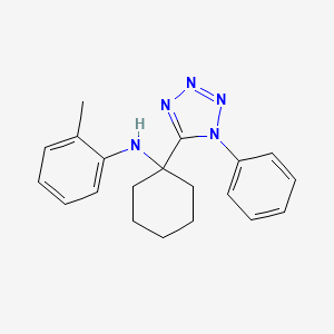 2-methyl-N-[1-(1-phenyl-1H-tetrazol-5-yl)cyclohexyl]aniline