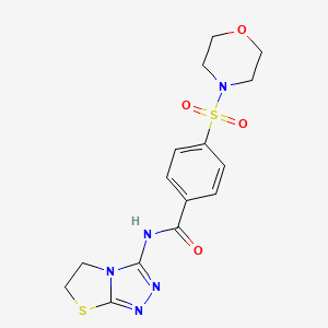 N-(5,6-dihydrothiazolo[2,3-c][1,2,4]triazol-3-yl)-4-(morpholinosulfonyl)benzamide