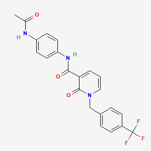 N-(4-acetamidophenyl)-2-oxo-1-(4-(trifluoromethyl)benzyl)-1,2-dihydropyridine-3-carboxamide