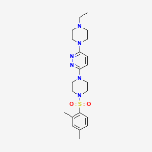 3-(4-((2,4-Dimethylphenyl)sulfonyl)piperazin-1-yl)-6-(4-ethylpiperazin-1-yl)pyridazine