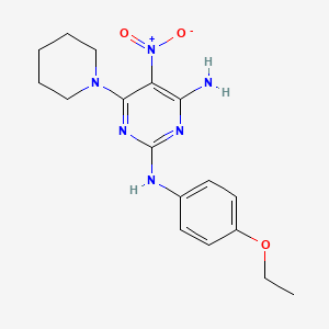 N~2~-(4-ethoxyphenyl)-5-nitro-6-(piperidin-1-yl)pyrimidine-2,4-diamine