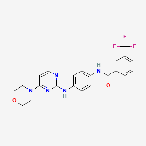 N-(4-((4-methyl-6-morpholinopyrimidin-2-yl)amino)phenyl)-3-(trifluoromethyl)benzamide