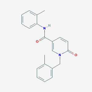 molecular formula C21H20N2O2 B11254437 N-(2-methylphenyl)-1-[(2-methylphenyl)methyl]-6-oxo-1,6-dihydropyridine-3-carboxamide 