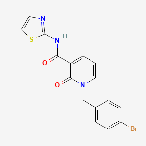 1-(4-bromobenzyl)-2-oxo-N-(thiazol-2-yl)-1,2-dihydropyridine-3-carboxamide