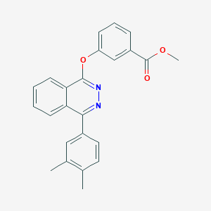 molecular formula C24H20N2O3 B11254461 Methyl 3-{[4-(3,4-dimethylphenyl)phthalazin-1-yl]oxy}benzoate 