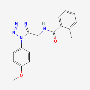 N-((1-(4-methoxyphenyl)-1H-tetrazol-5-yl)methyl)-2-methylbenzamide