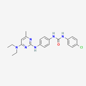 1-(4-Chlorophenyl)-3-(4-{[4-(diethylamino)-6-methylpyrimidin-2-YL]amino}phenyl)urea