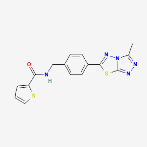 N-[4-(3-methyl[1,2,4]triazolo[3,4-b][1,3,4]thiadiazol-6-yl)benzyl]thiophene-2-carboxamide