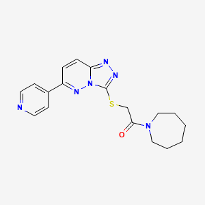 1-(Azepan-1-yl)-2-((6-(pyridin-4-yl)-[1,2,4]triazolo[4,3-b]pyridazin-3-yl)thio)ethanone