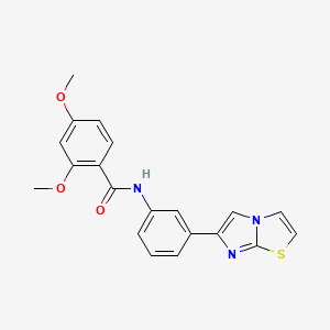 N-(3-(imidazo[2,1-b]thiazol-6-yl)phenyl)-2,4-dimethoxybenzamide