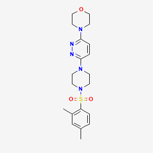 4-{6-[4-(2,4-Dimethylbenzenesulfonyl)piperazin-1-YL]pyridazin-3-YL}morpholine