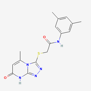 N-(3,5-Dimethylphenyl)-2-({5-methyl-7-oxo-7H,8H-[1,2,4]triazolo[4,3-A]pyrimidin-3-YL}sulfanyl)acetamide