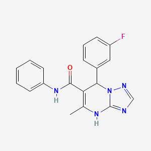 7-(3-fluorophenyl)-5-methyl-N-phenyl-4,7-dihydro[1,2,4]triazolo[1,5-a]pyrimidine-6-carboxamide