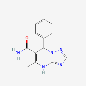 5-Methyl-7-phenyl-4,7-dihydro[1,2,4]triazolo[1,5-a]pyrimidine-6-carboxamide