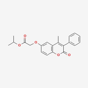 propan-2-yl [(4-methyl-2-oxo-3-phenyl-2H-chromen-6-yl)oxy]acetate