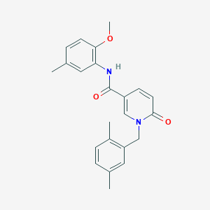 1-(2,5-dimethylbenzyl)-N-(2-methoxy-5-methylphenyl)-6-oxo-1,6-dihydropyridine-3-carboxamide