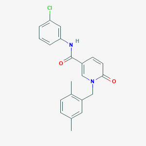 N-(3-chlorophenyl)-1-(2,5-dimethylbenzyl)-6-oxo-1,6-dihydropyridine-3-carboxamide