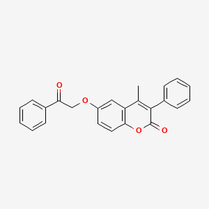 4-methyl-6-(2-oxo-2-phenylethoxy)-3-phenyl-2H-chromen-2-one