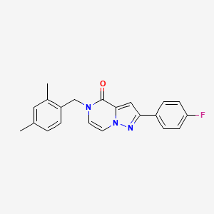 5-[(2,4-dimethylphenyl)methyl]-2-(4-fluorophenyl)-4H,5H-pyrazolo[1,5-a]pyrazin-4-one